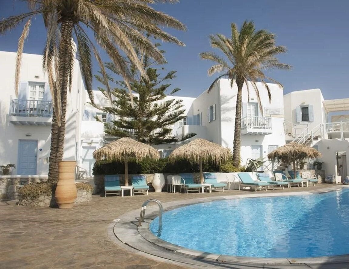 Панорама Mykonos Palace Beach Hotel 4*